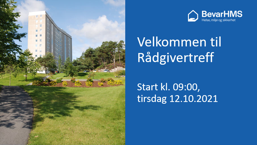 Salg og markedsføring av BevarHMS – Rådgivertreff 12. oktober 2021